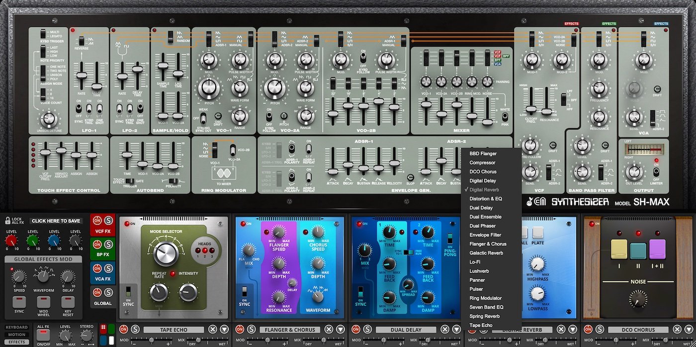 SH‑MAX effects section