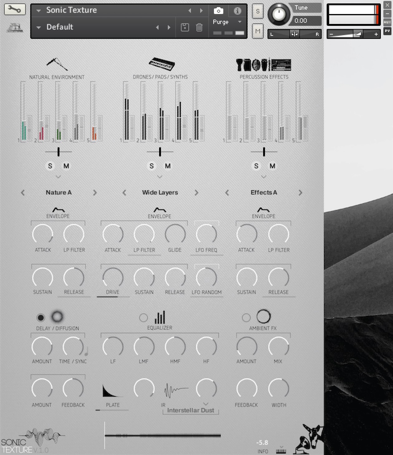 Sonic Texture UI