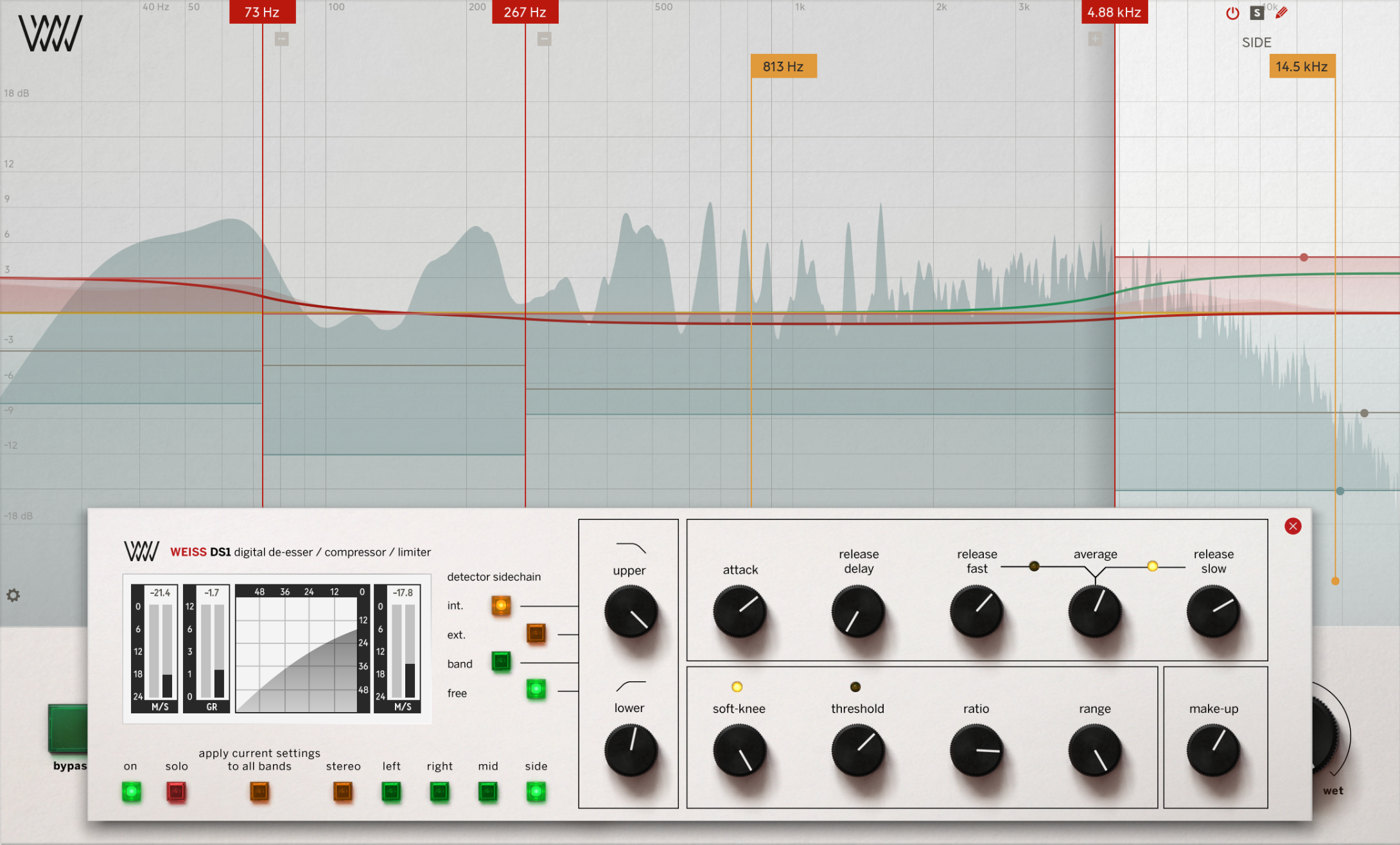 Weiss DS5 interface