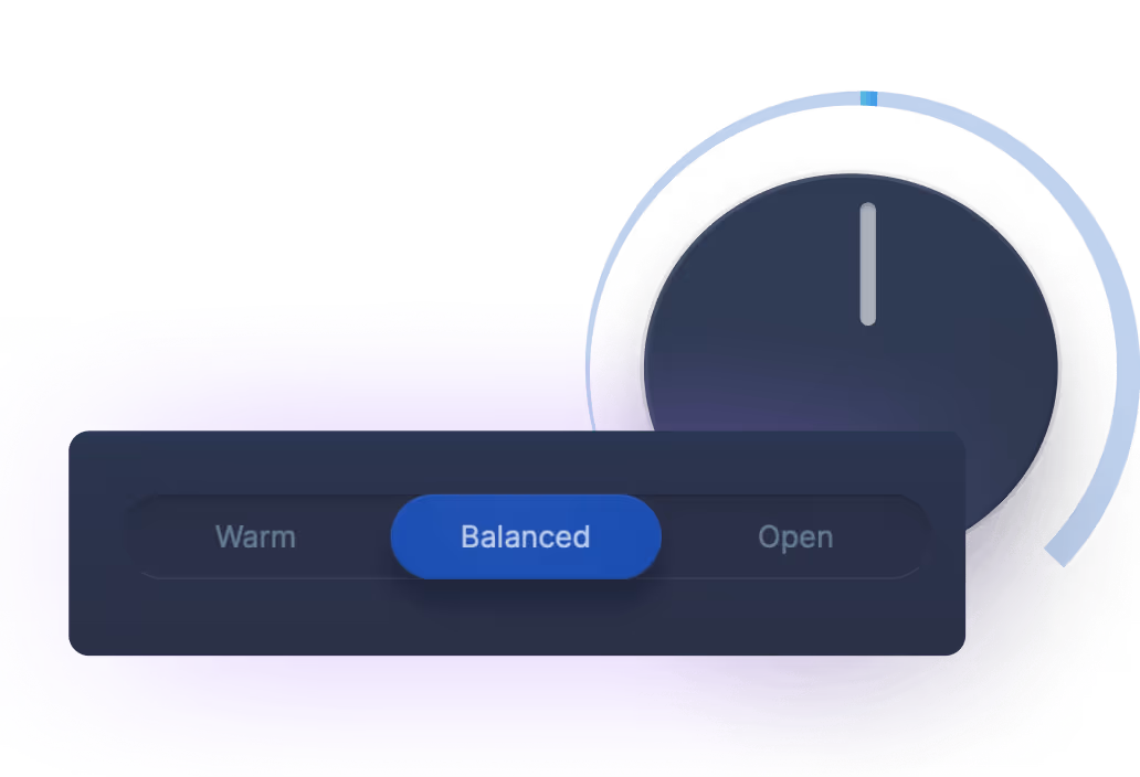 LANDR Mastering Plugin controls and simplified workflow